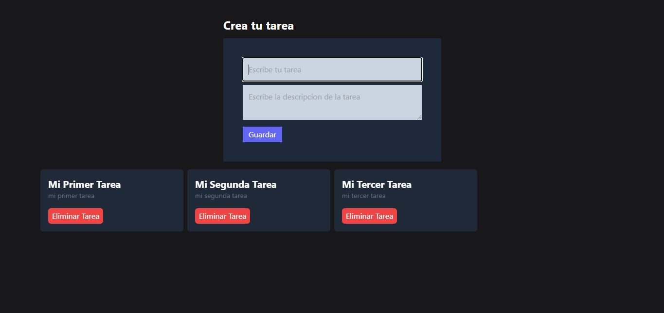 Aplicación de lista de tareas con React Js